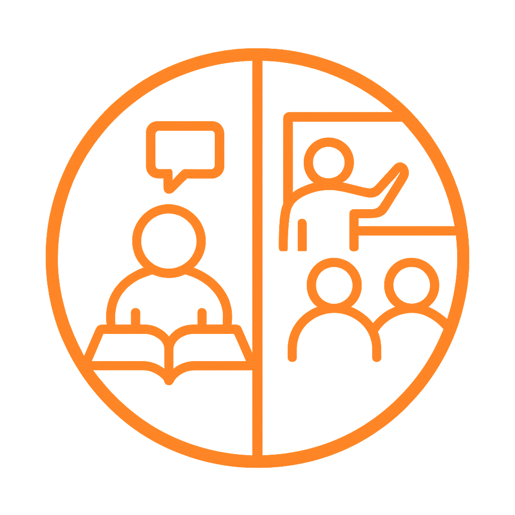 online & in person classes icon